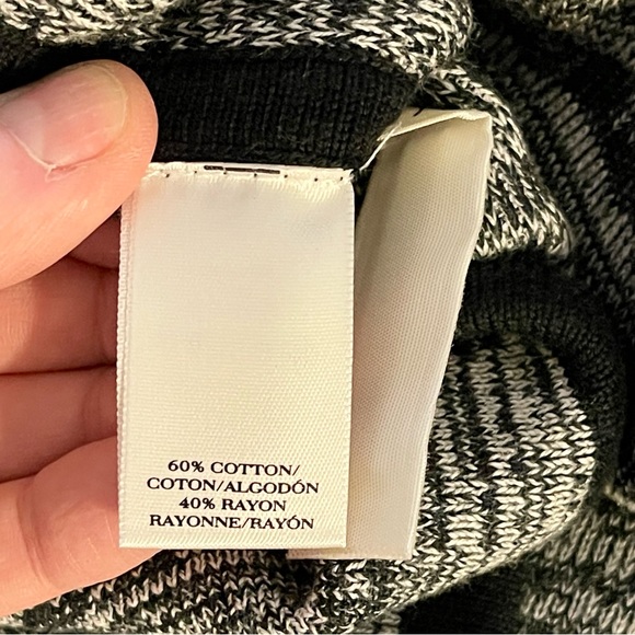 Ann Taylor cotton blend heathered black and white mini contour skirt size Medium - Picture 13 of 16